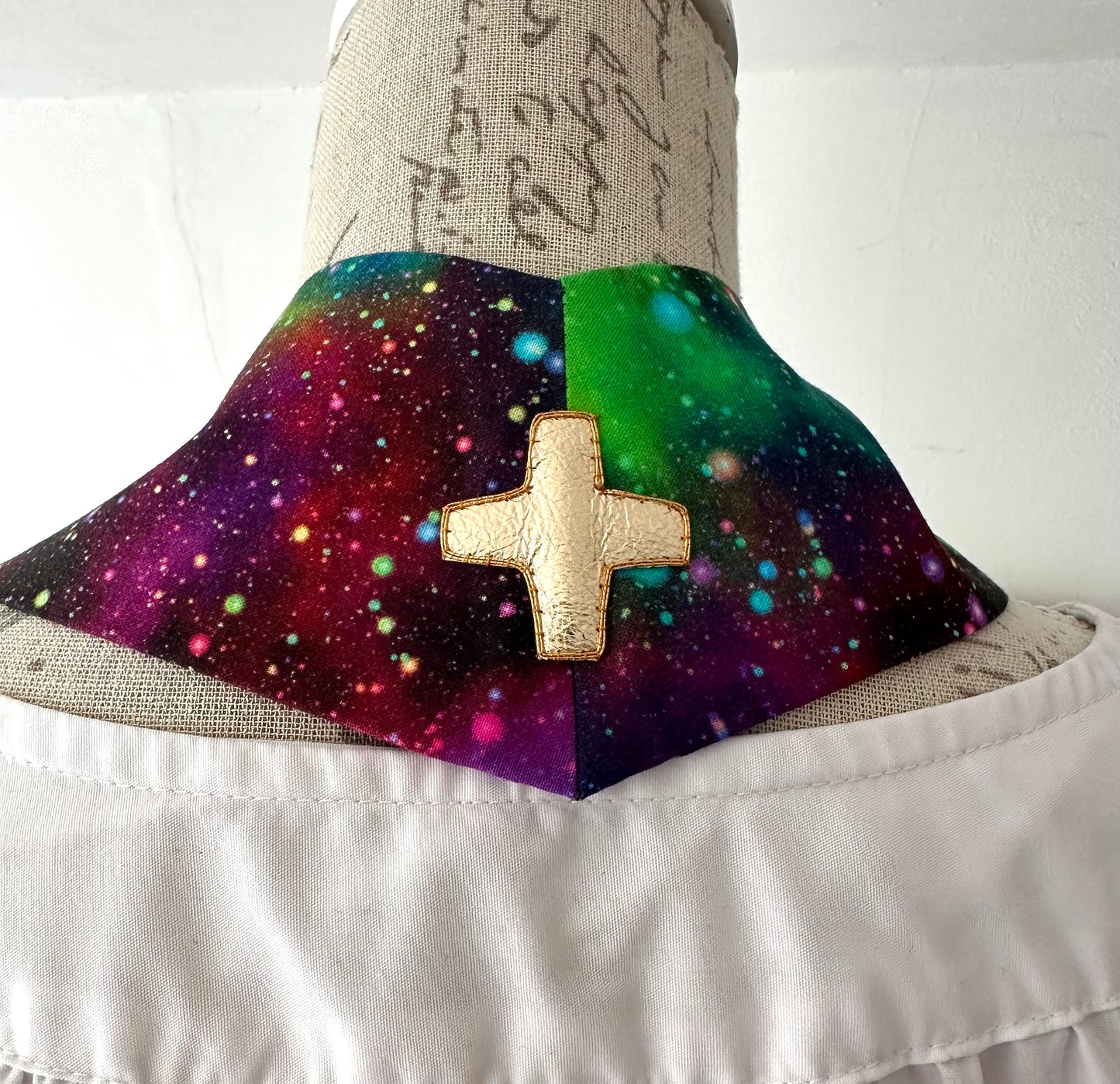 Glorious galaxy clergy stole, 43"